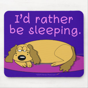 Tapis De Souris Petit somme Mousepad (marine) de chien