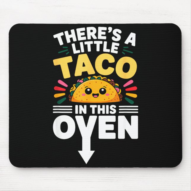 Tapis De Souris Petit taco mexicain dans ce four cinco de mayo (Devant)