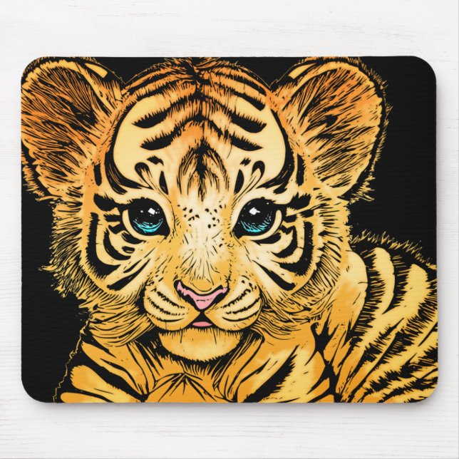 TAPIS DE SOURIS PETIT TIGER (Devant)