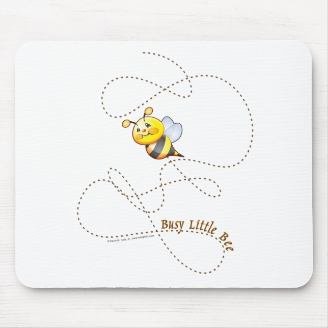 Tapis De Souris Petite abeille occupée Mousepad (Devant)
