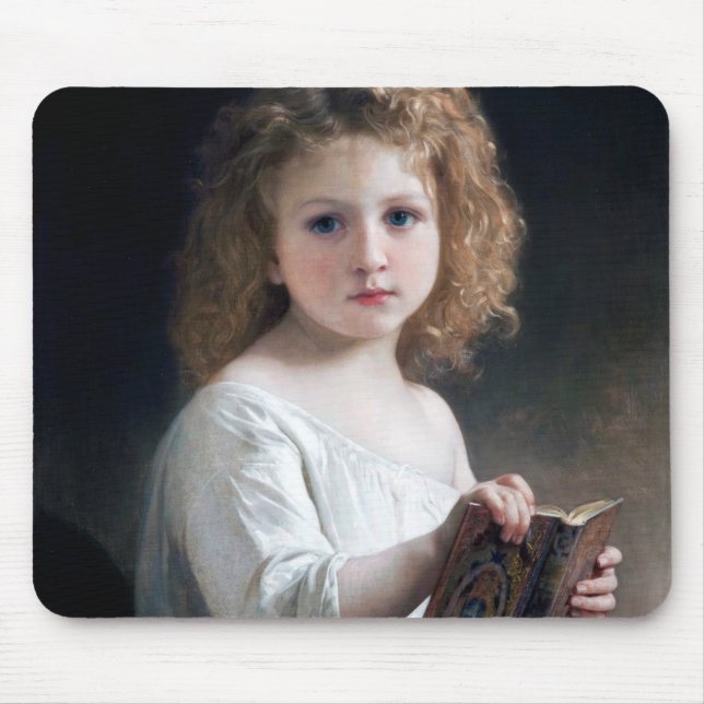 Tapis De Souris Petite fille, Bouguereau (Devant)