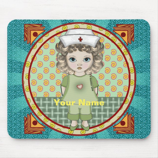 Tapis De Souris Petite infirmière  (Devant)