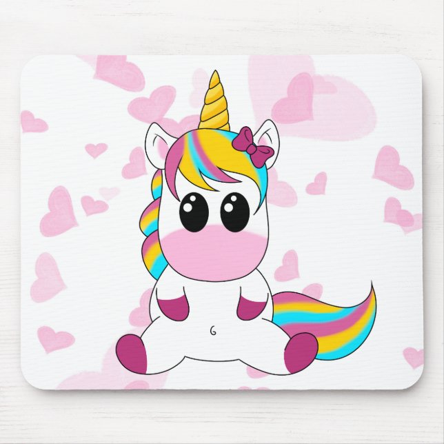 Tapis De Souris Petite licorne (Devant)
