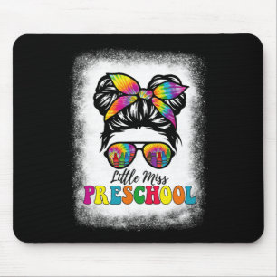 Tapis De Souris Petite Mlle maternelle Tie Dye Messy Bun Girl Scho