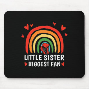 Tapis De Souris Petite soeur plus grande fan, fille boxeuse toute