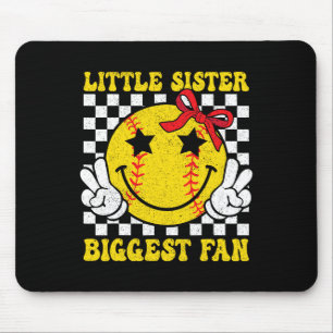 Tapis De Souris Petite sœur plus grande fan rétro Softll Sœur Fill