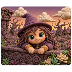 Tapis De Souris Petite Sorcière Mignonne, Mythique