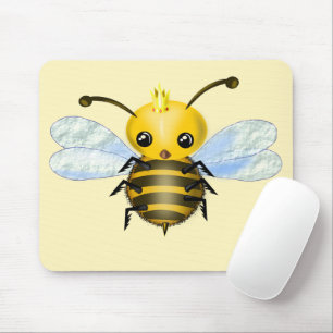 Tapis De Souris Petite souris d'abeille Queen - Couleurs personnal