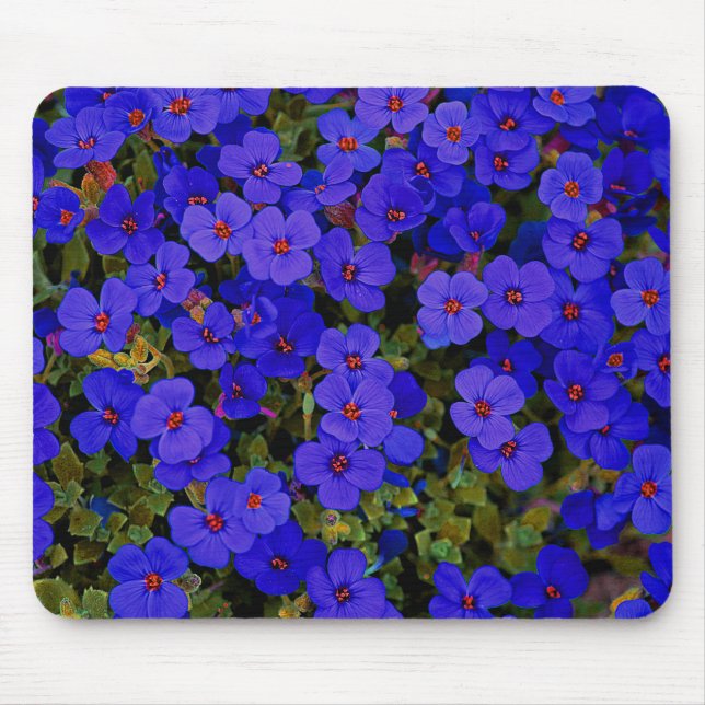 Tapis De Souris Petites fleurs pourpres (Devant)