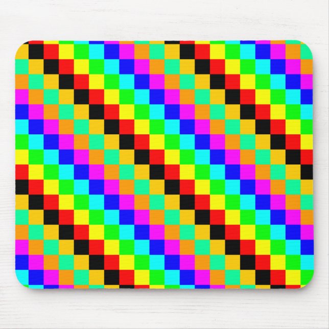 Tapis De Souris Petits carrés de couleurs (Devant)