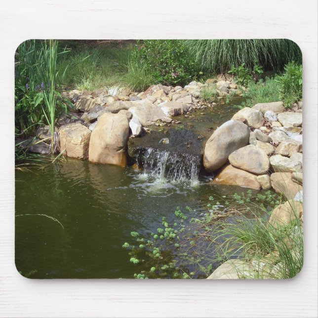 Tapis De Souris Petits étang et cascade Mousepad (Devant)