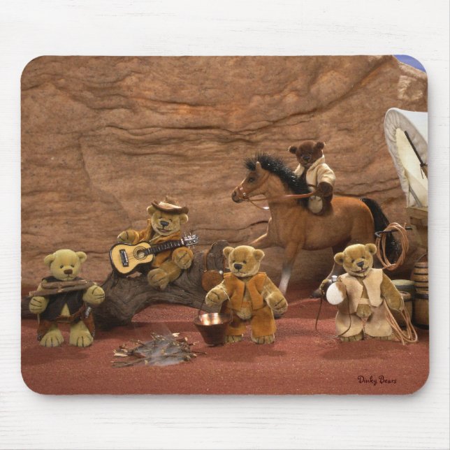 Tapis De Souris Petits ours : La vie occidentale sauvage (Devant)