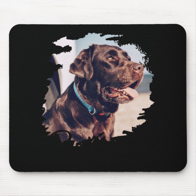 Tapis De Souris Pets Simple Modern Cool Tygraphy Name And Photo  (Devant)