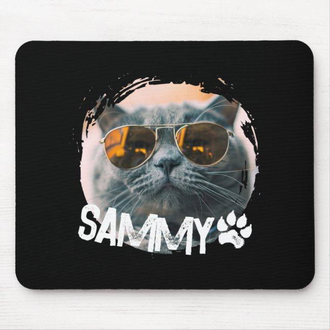 Tapis De Souris Pets Simple Modern Nge Cool Name And Photo  (Devant)