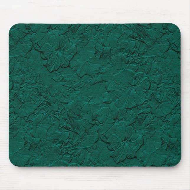Tapis De Souris Petunias sculptés, Jade Green Mousepad (Devant)