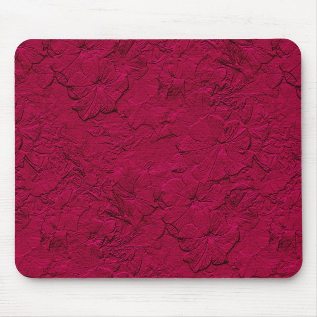 Tapis De Souris Pétunias sculptés, Magenta Mousepad (Devant)