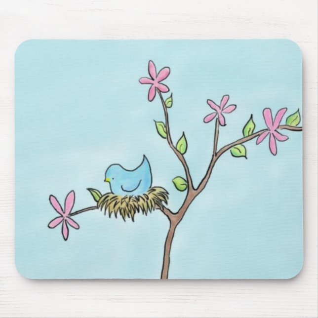 Tapis De Souris Peu de birdie Mousepad (Devant)