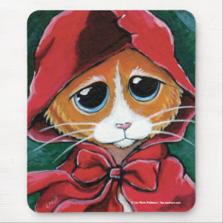 Tapis De Souris Peu de chat tigré Mousepad de gingembre rouge du