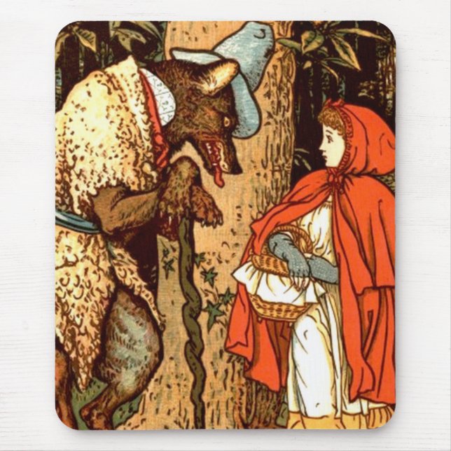 Tapis De Souris Peu de conte de fées d'imaginaire rouge de (Devant)