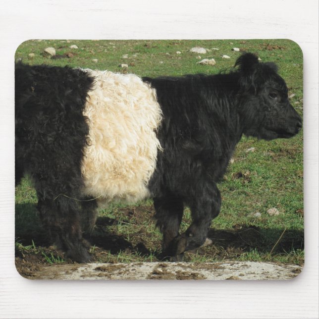 Tapis De Souris Peu de veau noir de Beltie (Devant)