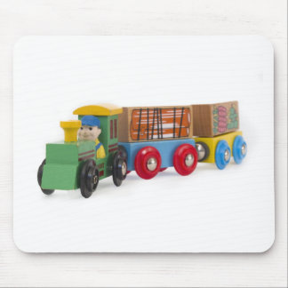 Tapis De Souris peu train en bois