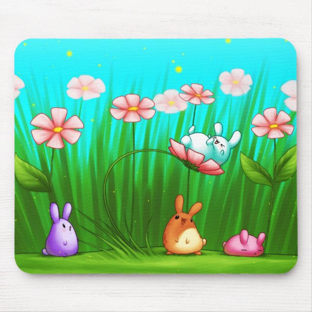 Tapis De Souris Peut fleurir l'amusement Mousepad (Devant)