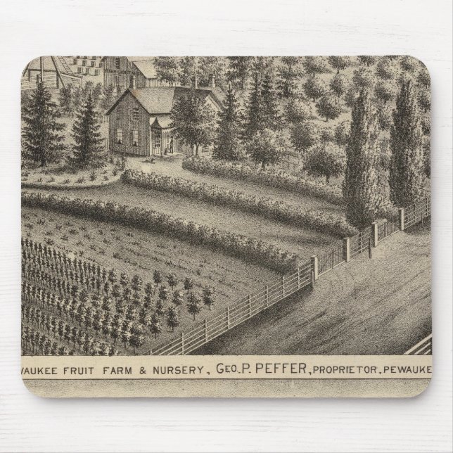 Tapis De Souris Pewaukee Fruit Farm & Nursery (Devant)