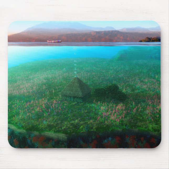 Tapis De Souris Phantastes : Le chalet de l'île Mousepad (Devant)