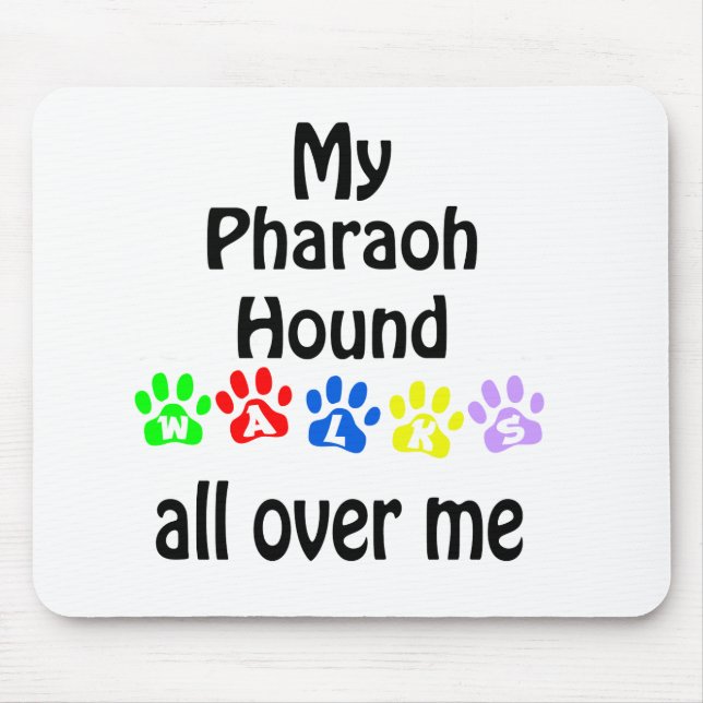Tapis De Souris Pharaoh Hound Walks Design (Devant)
