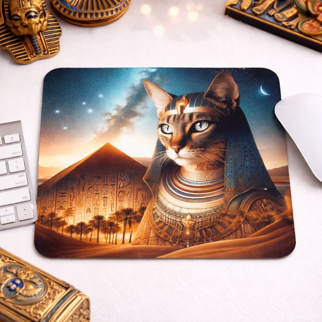 Tapis De Souris Pharaon Chat du Désert (Créateur téléchargé)