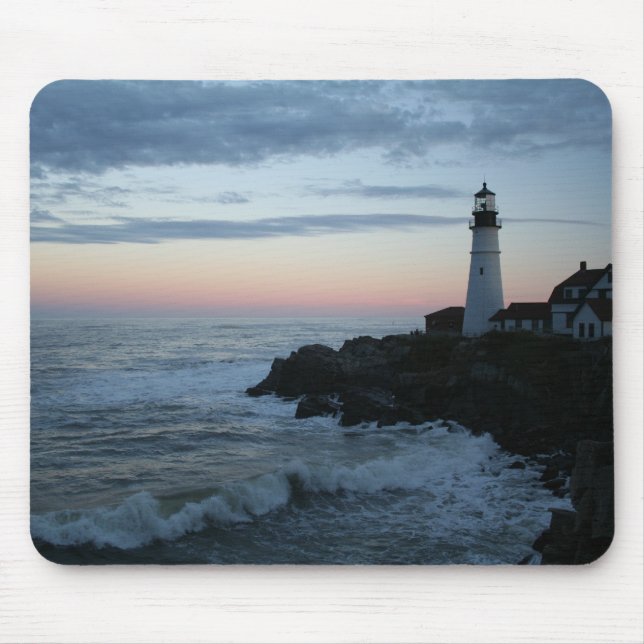 Tapis De Souris Phare, coucher du soleil glorieux ! (Devant)