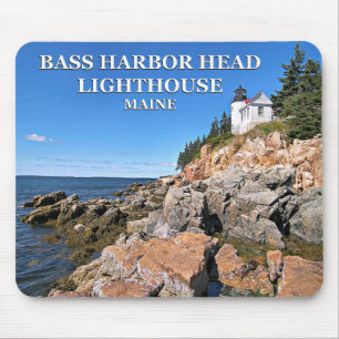 Tapis De Souris Phare de Bass Harbour Head, Maine Mousepad
