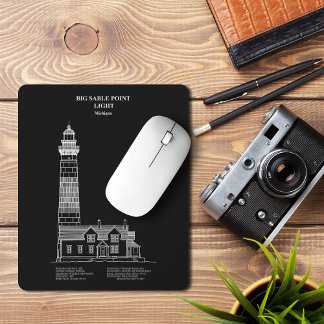 Tapis De Souris Phare de Big Sable Point - Michigan – PD