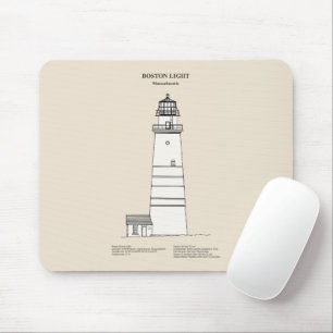 Tapis De Souris Phare de Boston - Massachusetts - SBD
