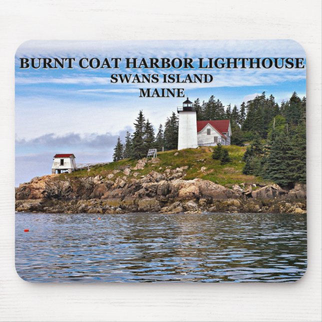 Tapis de souris Phare de Burnt Coat Harbor, Maine (Devant)