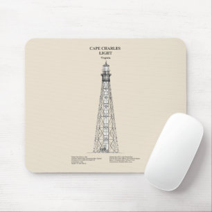 Tapis De Souris Phare de Cape Charles - Virginie - SBD