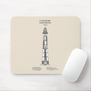 Tapis De Souris Phare de Cape Henry - Virginie - SBD