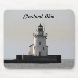 Tapis De Souris Phare de Cleveland Ohio Harbour
