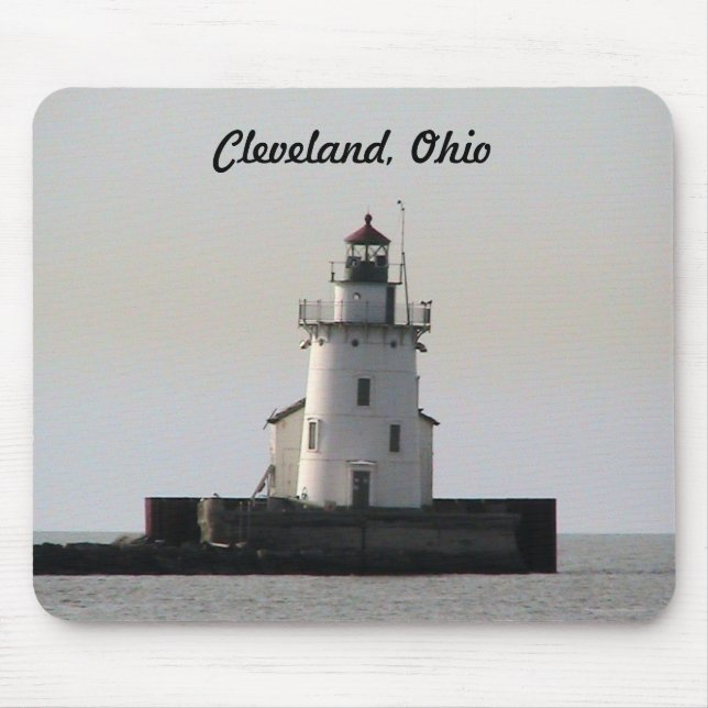 Tapis De Souris Phare de Cleveland Ohio Harbour (Devant)