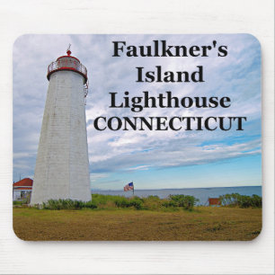 Tapis De Souris Phare de Faulkner's Island, Connecticut Mousepad