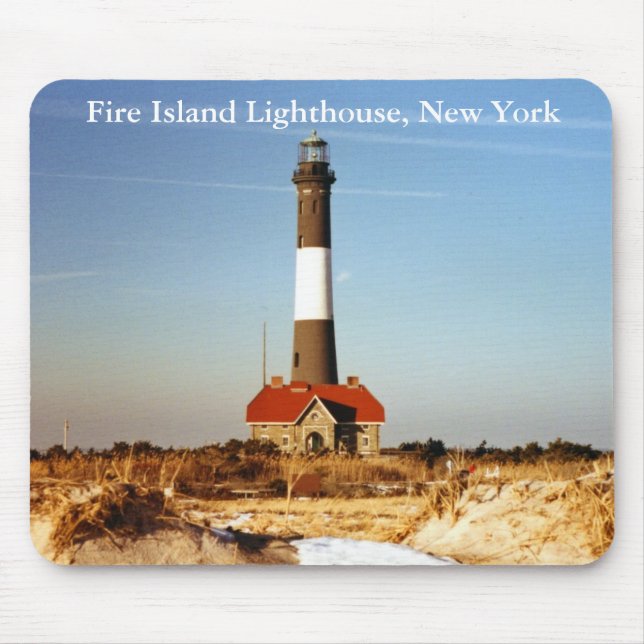 Tapis De Souris Phare de Fire Island, New York Mousepad (Devant)