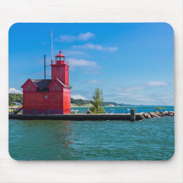 Tapis De Souris Phare de Holland Harbour (Devant)