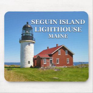Tapis De Souris Phare de l'île Seguin, Maine Mousepad
