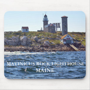 Tapis De Souris Phare de Matinicus Rock, Maine Mousepad