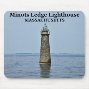 Tapis De Souris Phare de Minots Ledge, Massachusetts Mousepad