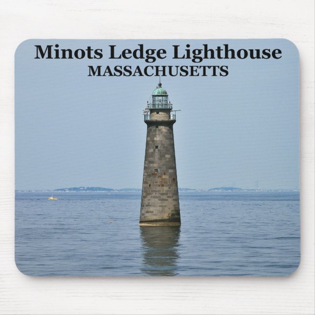 Tapis De Souris Phare de Minots Ledge, Massachusetts Mousepad (Devant)