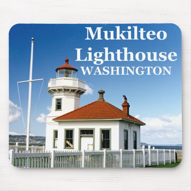 Tapis De Souris Phare de Mukilteo, Washington Mousepad (Devant)