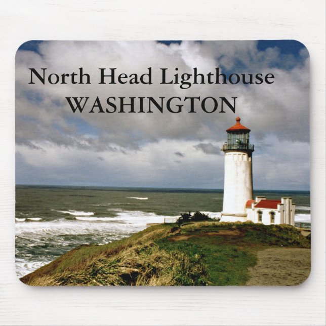 Tapis De Souris Phare de North Head, Washington Mousepad (Devant)