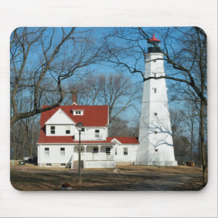 Tapis De Souris Phare de North Point, WI Mousepad de Milw