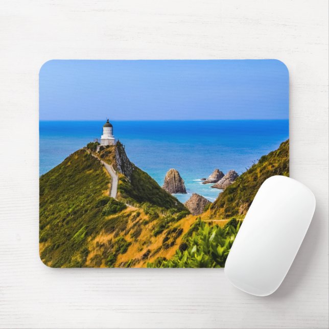 Tapis De Souris Phare de Nugget Point, Nouvelle-Zélande (Avec souris)